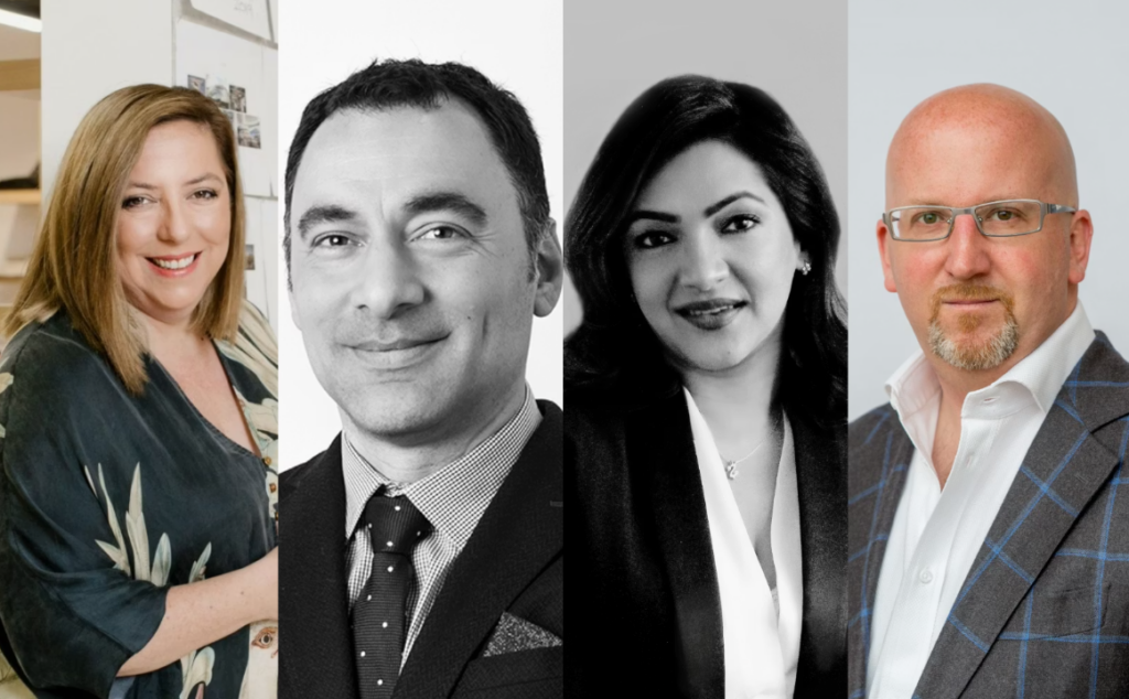 Supreet Barhay (WZMH), Nicola Casciato (WZMH), Alison McNeil (Dialog). Hosted by Peter Sobchak (Canadian Interiors).