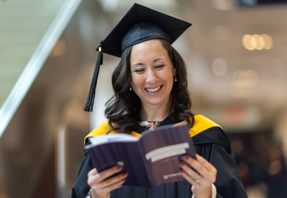 Cassandra Perri at Yorkville's Fall 2025 Convocation in Fredericton